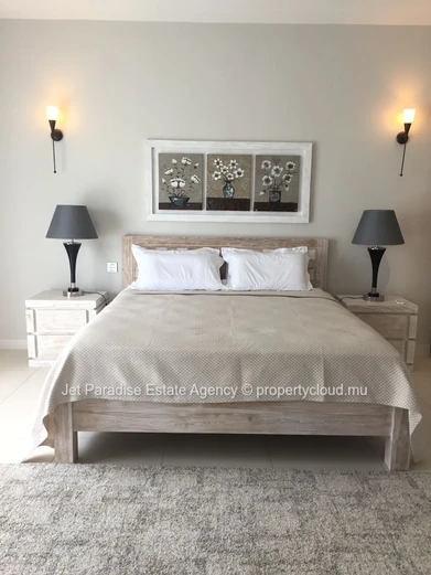 Luxury 3-Bedroom Balinese-Style Apartment in Secure Residence, 5 Minutes from the Beach